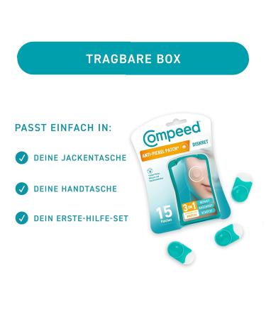 Compeed Anti-Pimple Patches - Discreet Hydrocolloid Treatment for Targeted Acne Areas - 15 Cleansing & Protecting 1.5x1.5cm Patches for Daytime Use - Buy Online on GoSupps.com