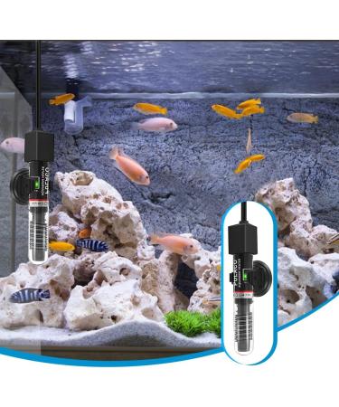 Silkwish Mini Aquarium Heater 25W for 4-20L Tanks | Small Heating Stick with Suction Cups & Temperature Stickers | Maintains 26 | 107cm Power Cable - Buy Online on GoSupps.com
