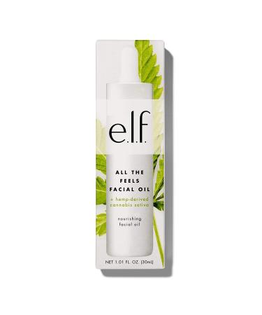 e.l.f. SKIN All the Feels Facial Oil - Ultra-Hydrating Formula with Hemp Seed Oil 1.01 Oz - Buy Online on GoSupps.com