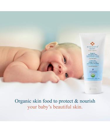 Shoosha Organic Baby Lotion French Lavender - Hypoallergenic, Gluten-Free, Non-Sticky | Sensitive Skin Face and Body Lotion for Kids | 100% Biodegradable Option - Buy Online on GoSupps.com