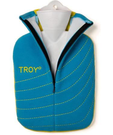 TROY Safe Hot Water Bottle Dual Color (Blue/Yellow) | Long-Lasting & Fast Heating Comfort | Ideal for International Shipping - Buy Online on GoSupps.com