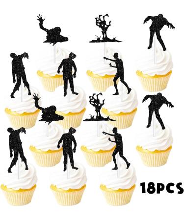 S-Cp-0048 Ice Cream Fruit Dessert Cupcake Topper Colorful Glitter Happy Birthday Sensory Pop Game Theme Decor Supplies Baby Shower Boys Girls Birthday Party Decorations - Buy Online on GoSupps.com
