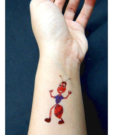 Premium Insect Nature Temporary Tattoos - Bug Party Favors with Ladybug, Bumblebee, Scorpion, Ant, Grasshopper Designs - Buy Online on GoSupps.com