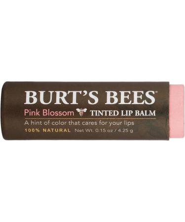 Burt's Bees Pink Blossom Tinted Lip Balm with Shea Butter - 100% Natural Formula - Buy Online on GoSupps.com