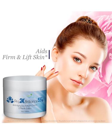 Pro 2x Brilliance SF Cream - Anti Aging Day & Night Skin Firming Cream for Wrinkle Reduction & Hydration - 2 Month Supply - Buy Online on GoSupps.com