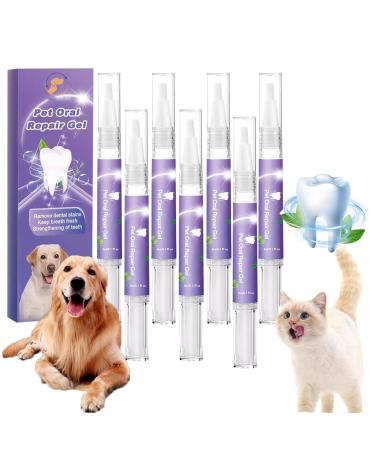 Pet Oral Repair Gel for Dogs Pet Oral Repair Gel Pet Oral Care Gel Pet Oral Restoration Whitening Gel Gel Pet Oral Pet Oral Repair Gel Pen for Cats (7pc)