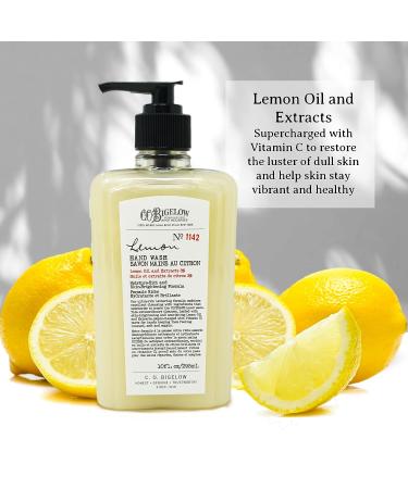 C.O. Bigelow Lemon Hand Wash - No. 1142 | Moisturizing Liquid Hand Soap with Lemon Extract & Vitamin C | Cruelty Free & Gentle | 10 fl oz - Buy Online on GoSupps.com