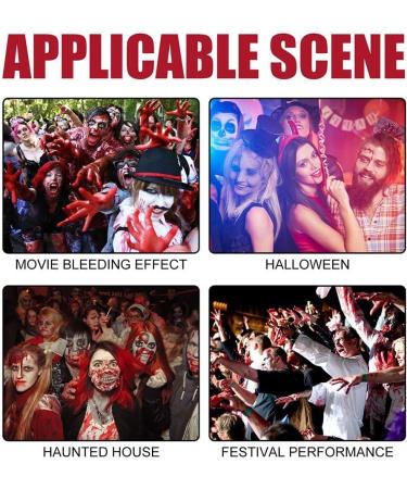  Dioche Dioche Halloween Makeup Wax Kit Realistic SFX Effects for Burns Cuts Wounds Danger Material with Fake Blood Gel Scar (Set of 3: 60ml Plasma Spray) - Buy Online on GoSupps.com