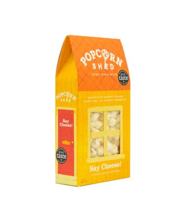 Popcorn Shed Say Cheese! Gourmet Popcorn 1 x 60g Gift Box Gluten Free Natural Vegetarian Sugar Free Movie Night Snack Yellow Cheese 55 g (Pack of 1)