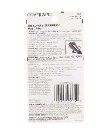 Super Sizer Fibers Mascara - Pack of 2 | Long Lasting Formula | Volumizing and Lengthening Effect - Buy Online on GoSupps.com