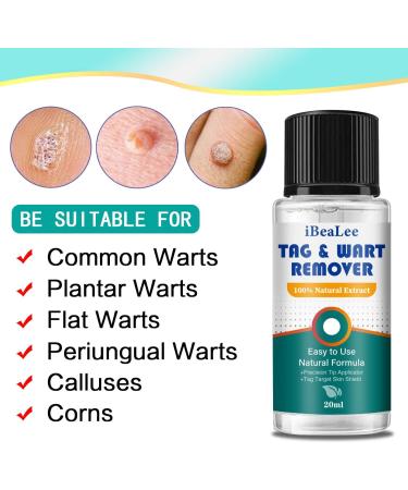 Maximum Strength Wart Remover Liquid - Fast Plantar & Common Wart Treatment | Safe & Natural Formula (20ml - Buy Online on GoSupps.com