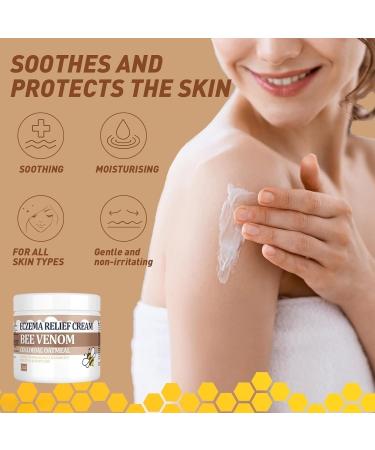 Bee Venom Soothing Cream - Organic Natural Gentle Manuka Honey addeda Soothes Psoriasis Ringworm Jock Itch Rash Dry Skin Feet Hand Whole Body Adults & Children 4 Fl Oz (Pack of 1) - Buy Online on GoSupps.com