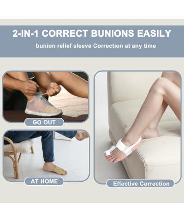 Bunion Corrector for Men | Adjustable Splint for Big Toe Discomfort | Comfortable Left/Right Fit | Large Size - Buy Online on GoSupps.com