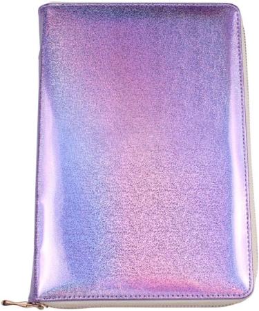 Finger Angel 72 Subjects Holographic Nail Plate Holder | Nail Art Organizer & Stamp Templates | Manicure Tool Accessories in Violet - Buy Online on GoSupps.com