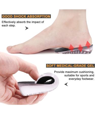 Ailaka Gel Height Increase Insoles - 2.5cm Heel Lifts for Men & Women - Large (2 Count) - Buy Online on GoSupps.com
