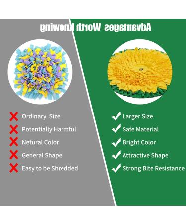 WYSWYG Snuffle Mat for Dogs Large Breed 26.4"*26.4" Dog Enrichment Toys for Puppies to Encourage Natural Foraging Skills Pet Snuffle Mat for Stress Relief and Slow Feeding - Buy Online on GoSupps.com
