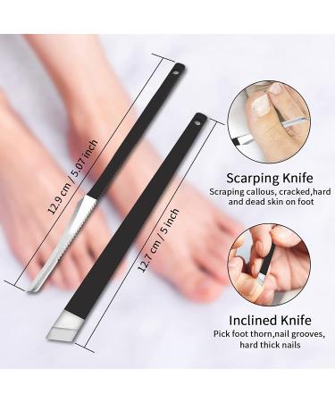 Professional 6pcs Ingrown Toenail Pedicure Tool Kit - Toe Nail File, Lifter, Pusher, Knife Set - Stainless Steel Foot Repair Kit for Nail Care - Buy Online on GoSupps.com
