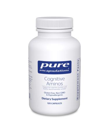 Pure Encapsulations Cognitive Aminos | Hypoallergenic Supplement for Cognitive Function Support | 120 Capsules 120 Count (Pack of 1)