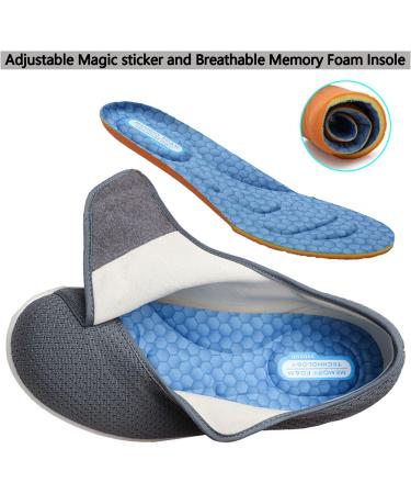 SDEQA Adjustable Diabetic Walking Shoes Memory Foam Extra Wide Swollen Sneakers for Elderly - Size 10F - Buy Online on GoSupps.com