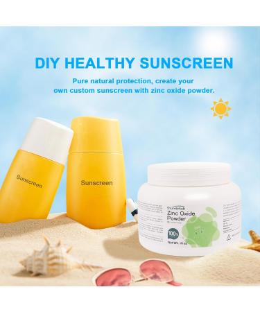 Buy 16OZ Zinc Oxide Powder | 100% Pure Non-Nano Cosmetic Grade for DIY Sunscreen - International Shipping Available - Buy Online on GoSupps.com