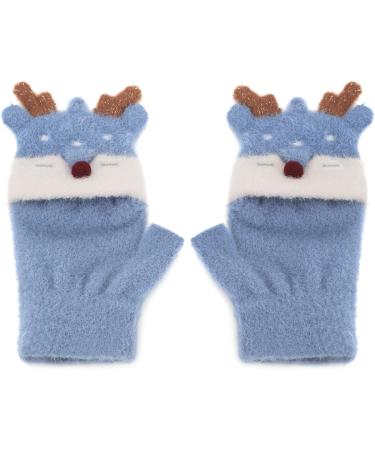 Toddler Kids Puppy Flip Top Gloves | 3-8 Yrs | Elk/Blue - Buy Online on GoSupps.com