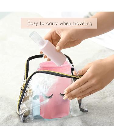 50 Piece Pink Eyelash Aftercare Bags with Drawstring | Cosmetic Toiletry Pouch for Women Girls | Makeup Travel Supplies - 5 x 7 Inches - Buy Online on GoSupps.com