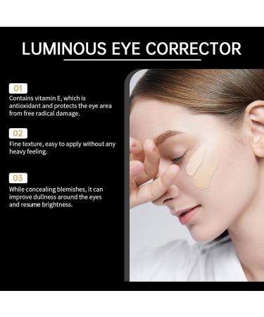  homomdy Brightening eye concealer SPF 41 under-eye color corrector for dark circles anti-aging eye cream concealer for mature skin full-coverage concealer color - Buy Online on GoSupps.com