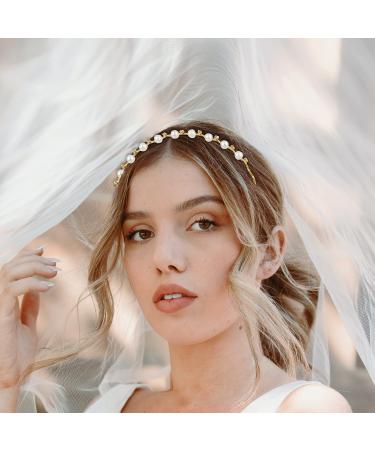 Powmag Set of 3 Wedding Party Faux Pearls Rhinestone Headband - Elegant Bridal Hair Accessories for Weddings Parties & Valentine's Gifts - Buy Online on GoSupps.com