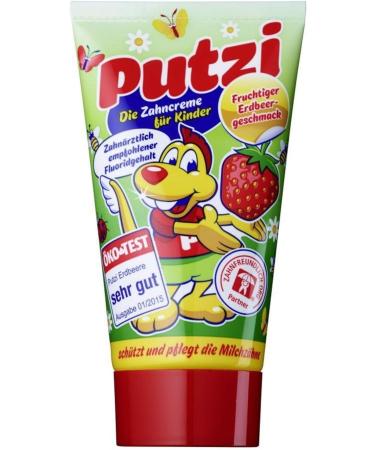 Buy Putzi Strawberry Toothpaste 50ml - Pack of 12 | International Shipping Available - Buy Online on GoSupps.com