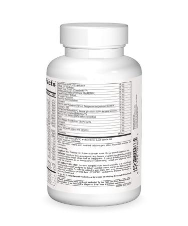 Source Naturals Life Force Multiple Iron Free Daily Multivitamin - High Potency Essential Vitamins, Minerals & Antioxidants - Energy & Immune Boost - 120 Tablets - Buy Online on GoSupps.com