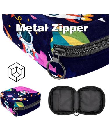 Portable Women's Binding-Up Bags | Menstrual Cup & Tampon Bags for Teens | Colorful Space Planet Design - Buy Online on GoSupps.com