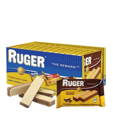 Ruger Wafers Austrian Wafers, Chocolate, 2.125 Ounce (Pack of 12) Chocolate 2.12 Ounce (Pack of 12)