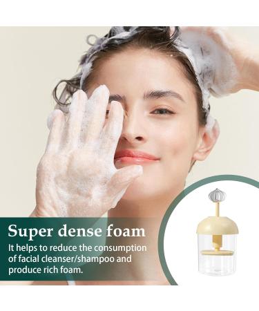  Foam Maker Plast c Bubble Maker Foamer Portable Shower Bath Shampoo Face Cleanser Bubble Foamer Device Facial Cleansing Tool Skin Care (White) Beige - Buy Online on GoSupps.com