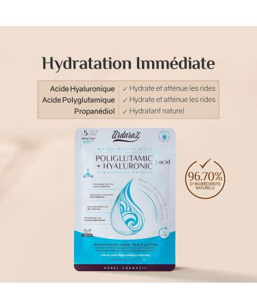 Skincare Anti-wrinkle Kit with Pure Hyaluronic Acid and Polyglutamic Acid. Original gift set for women with Exfoliating Discs Serum Cream 5 Masks - Buy Online on GoSupps.com