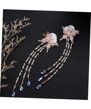 Ipetboom 1 Pair Butterfly Tassel Hair Clip Branch Hair Clip Hair Jewels for Women Accesorios Para Mujer Hair Styling Jewelry Tassel Headdress Kids Hair Accessories China Alloy Girl Vintage - Buy Online on GoSupps.com