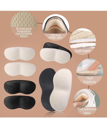Self-Adhesive Heel Grips Liner Cushions Inserts - Prevent Heel Slipping and Foot Pain with Extra Soft Pads - Super Comfort Microsuede Heel Grips (4 Pairs) - Buy Online on GoSupps.com