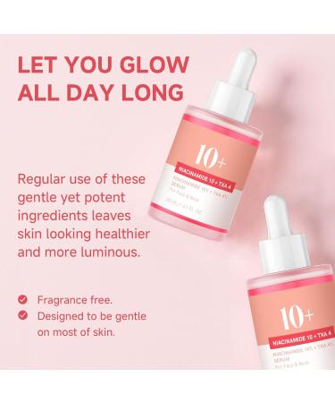 Niacinamide Serum Niacinamide Serum 10% + TXA 4% Acid for Face 2 Pack Tranexamic Hyaluronic Acid Essence for Face All-in-One Women Daily Korean Skincare Hydration 30ml - Buy Online on GoSupps.com