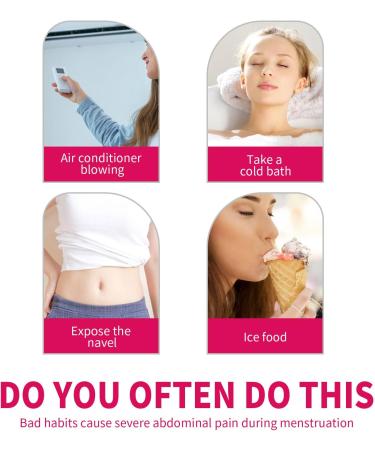 24 Piece Menstrual Pain Relief Heat Pads | 12-Hour Herbal Heating Plasters for Menstruation Comfort - Buy Online on GoSupps.com