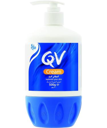 QV Gentle Wash 500g Soap-Free Moisturising Low Irritant PH Balanced Body Wash for Eczema and Dry Skin Conditions & Cream with Glycerin - 500g Pump 24 Hour Moisturisation 500 ml (Pack of 1) Pump Bottle + Cream with Glycerin 500g Pump - Buy Online on GoSupps.com