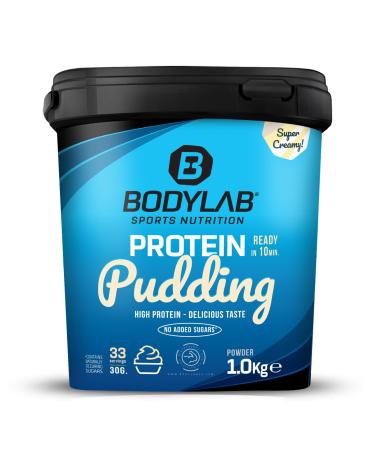 BODYLAB24 Protein pudding raspberry 1000g with up to 25g protein (from whey protein) per portion quick and easy preparation ideal as a protein -rich alternative raspberry 1000 g (1 Pack) - Buy Online on GoSupps.com