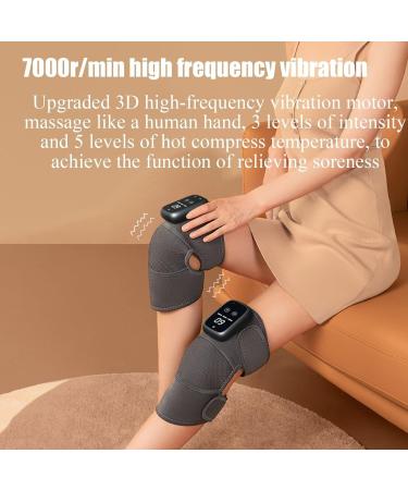 FoRes Heated Smart Knee Braces - Wireless Massager with 3 Massage Levels & 5 Temperature Settings for Pain Relief & Relaxation | 5000mAh Battery - International Shipping Available - Buy Online on GoSupps.com