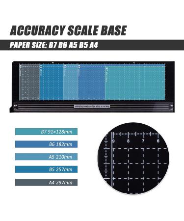 TIANSE Paper Trimmer-12 8 to 12 Sheet Capacity  Paper Cutter Guillotine- with Safety Blade Lock Heavy Duty Metal Base Paper Cutting Board for Home  Office School-Black - Buy Online on GoSupps.com