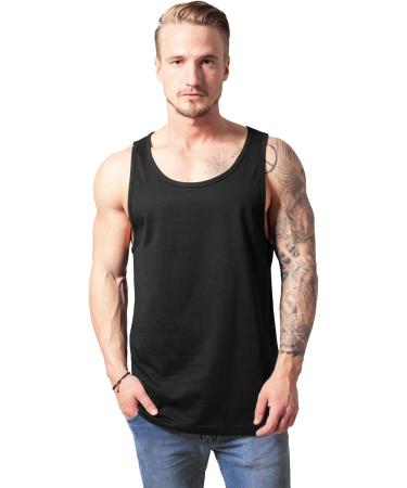 Urban Classics Men's Jersey Big Tank men's tank top available in many different colors sizes S to XXL XL Black