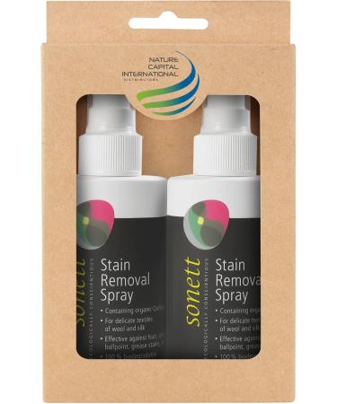 Sonett Organic Stain Removal Spray (Pack of 2) - Vegan & Natural Instant Spot Remover for All Fabrics | Effective Against Fruit Pen & Grease Stains - Buy Online on GoSupps.com