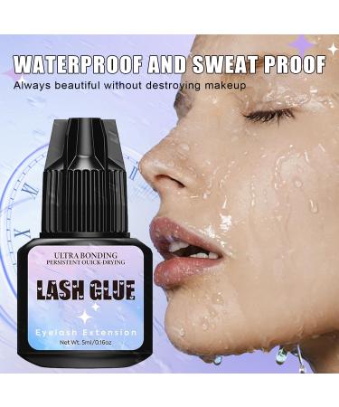 Sensitive Lash Extension Glue Kit - Strong Hold & Long Lasting Waterproof Eyelash Glue (5ml) | No Irritation & Fast Drying for DIY & Professional Use - Buy Online on GoSupps.com