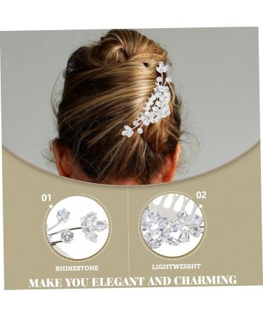 Didiseaon Bangs Comb Crystal Headband Pearl Wedding Hairpieces Bridal Hair Clip Hair Jewels for Women Hair Pearls Tiara Hair Accessories Rhinestones Aluminum Alloy Bride Hair Comb - Buy Online on GoSupps.com