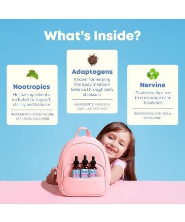 JoySpring Genius Drops Smartberry Vanilla | Herbal Focus Support for Kids with Ginkgo Biloba Licorice Root Gotu Kola Extract Peppermint Leaf | Liquid Formula|1fl oz (30 Servings) - Buy Online on GoSupps.com