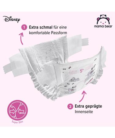 Mama Bear Disney Ultra Dry Diapers Size 5+ (11-17 kg) - Monthly Box of 144 (2 Packs of 72) - Best International Shipping - Buy Online on GoSupps.com