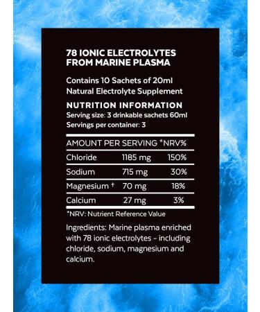 Hydrate 78-10 Sachets - 100% Natural Electrolyte Supplement - Prevent Muscle Cramps - Enhance Endurance & Recovery - Buy Online on GoSupps.com
