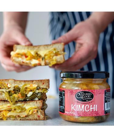 The Cultured Food Company Natural Sauerkraut (400g) & Kimchi (300g) pack - Probiotic-Rich Gluten-Free Fermented Foods for Digestive Health & Immunity Support - Unpasteurised Organic Ingredients - Buy Online on GoSupps.com